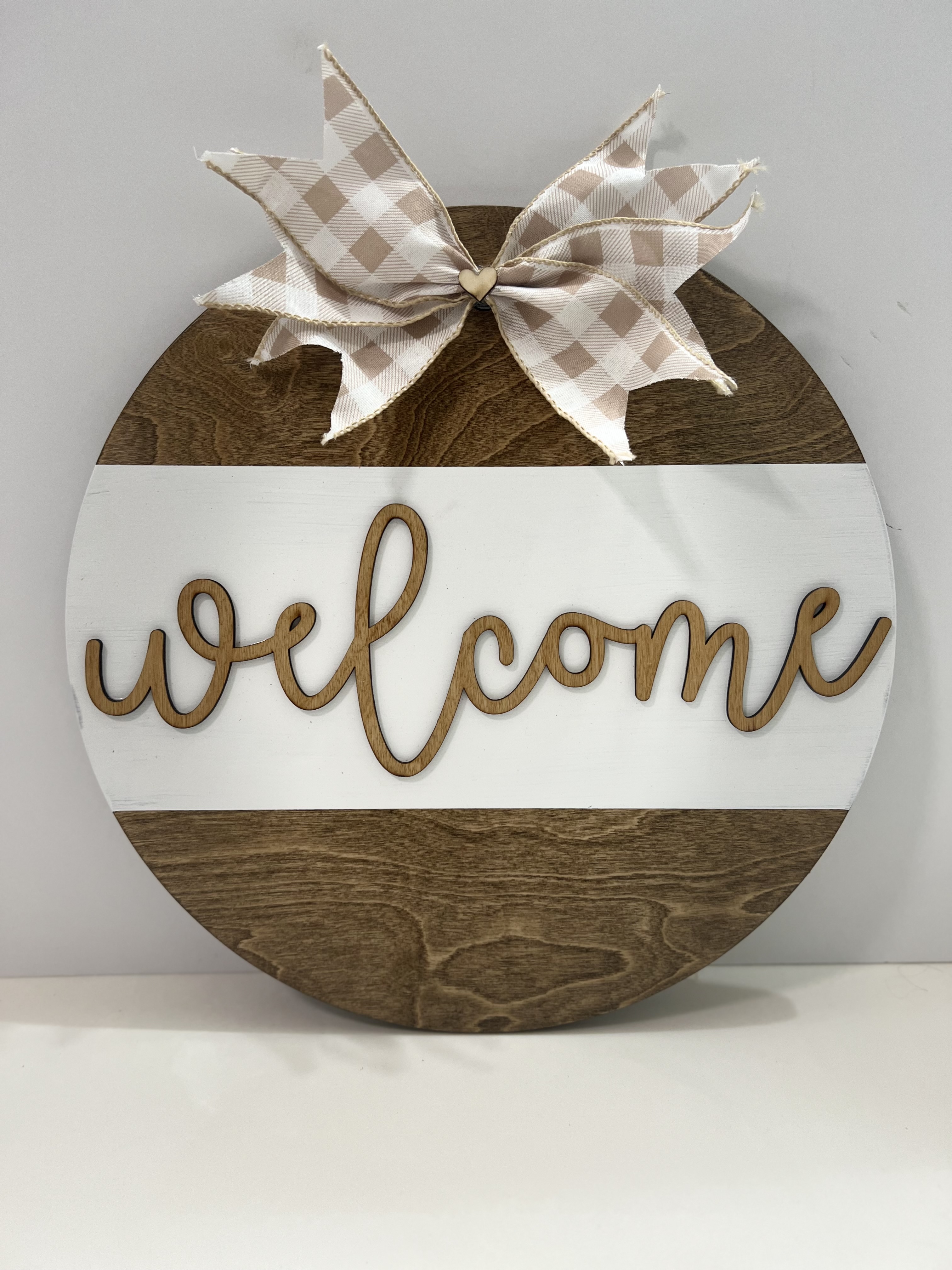 Welcome Door Wreath with Interchangeable Bows